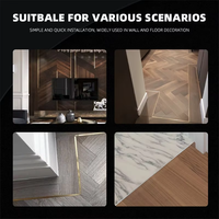 Profilés de carrelage en acier inoxydable 304, épaisseur 0,8 mm, profil en U moderne, finition miroir/brossée, durable pour appartement
