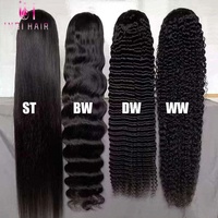 Wig Rambut Asli Manusia HD Front Lace Coklat Grosir, Wig Tanpa Lem 100% Virgin Human Hair, Wig Full Lace 13X6