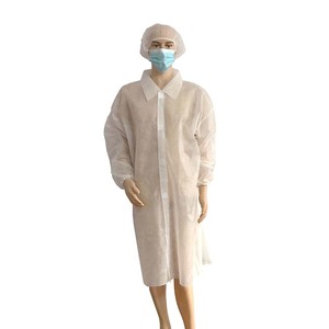 Blouse de laboratoire jetable CE EOS PP de haute qualité, unisexe, confortable, sans latex, tenue de travail conforme à la norme EN14683, taux de filtration 95% - Product Image 5