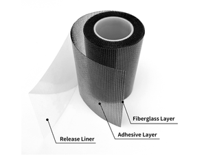Ruban adhésif en fibre de verre auto-adhésif, ruban adhésif sensible à la pression <span class=keywords><strong>pour</strong></span> la réparation des moustiquaires de fenêtres et de portes en fibre de verre - Product Image 4