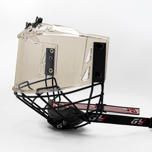 หมวกกันน็อคทรงกรงฮ็อกกี้น้ำแข็งสีแดงดีไซน์แฟชั่นจากผู้ผลิตจีน - Product Image 4