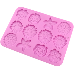 <b>Baking</b> Factory Stock 12 Hole Different Flower Shape Pudding Mold <b>Silicone</b> Cake Mold Soap Making Molds Candle Soap Resin <b>Silicone</b> - Product Image 6
