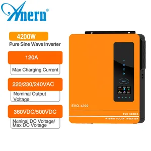 Inverter Tenaga Surya, Gelombang Sinus Murni 3200 Watt 48V Dc Ac 220V 10KW 12KW