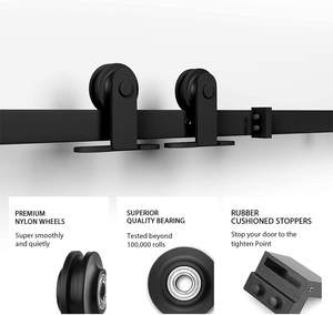 <span class=keywords><strong>Kit</strong></span> de quincaillerie coulissante pour porte de grange classique avec guide au sol - Product Image 4