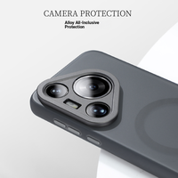 Fundas para Teléfono Móvil de TPU Mate Metálico de Marca Compartida para Pura 70 Pro, Recorte de Cámara de Precisión CNC, Magnéticas y Resistentes a Impactos