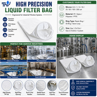 Chaussette filtrante en polypropylène PE 200 microns, lavable et réutilisable, sac pré-filtre industriel pour le traitement de la filtration de l'eau et des liquides