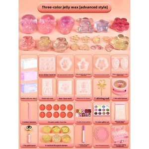 Guka Ensemble complet unisexe de 14 pièces : Têtes de sceau à cire, Sceau à cire en plastique Mars, Particules de cire à cacheter, Cire gelée, Sceau à cire à pression musicale - Product Image 3