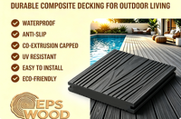 Planches de terrasse en WPC co-extrudées solides |   Revêtement de sol composite extérieur Zero Hollow