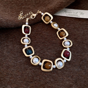 Maiou <span class=keywords><strong>2026</strong></span> Nuevo Conjunto de Joyería de Lujo con Collar y Pulsera de Cuentas Multicolores para Mujer, Ideal para Aniversario - Product Image 5