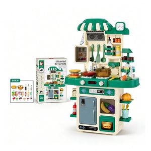 Kids Kitchen Toy Set Chef <b>Bench</b> Oven Sink Cupboard Story Creation Educational Growth Family Connection Learning - Product Image 1