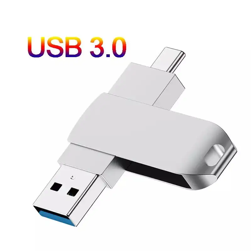Top Seller Pen Drive Flash Memory Type C Swivel USB Flash Drive 3.0 2.0 16GB 32GB 64GB 128GB 256GB Pendrive Flash Disk
