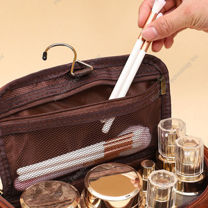 Neceser de viaje con logotipo personalizado, neceser plegable para almacenamiento de cosméticos, neceser de viaje para hombre, neceser colgante de viaje - Product Image 6