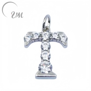 Collar con Colgante de Letra Clásico de Plata 925 con Circonita de UM Jewelry para Mujeres y Niñas - Regalos para Aniversarios, Bodas y Fiestas - Product Image 1