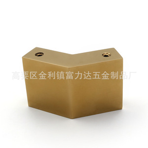 Conector de Tubo Cuadrado de 135 Grados, Esquina Dorada de Acero Inoxidable, Accesorio para Baño - Product Image 1