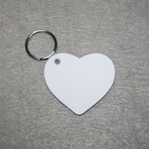 Topjlh sublimación MDF llavero en blanco 3mm de espesor de un solo lado imprimible llavero personalizado cortado en blanco para manualidades DIY - Product Image 3