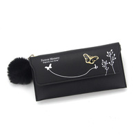 Portefeuille Long en cuir Pu pour femme, pochette, bourse de luxe, nouveau Design, à loquet, bon marché