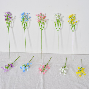 Fleurs artificielles Laixing Baby's Breath en caoutchouc souple, branche unique réaliste, pour décoration de mariage - Product Image 4