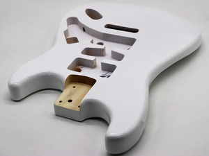 Personnalisé Tilleul fini Blanc Brillant ST Guitare Corps Baril Personnalisé ST <span class=keywords><strong>Strat</strong></span> corps de Guitare pour le BRICOLAGE guitare Électrique L'assemblée - Product Image 2