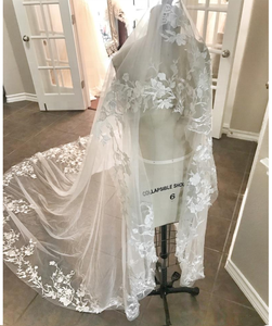 थोक कारखाने ने शादी के 2022 के लिए लंबे पर्दे के साथ शादी की - Product Image 6