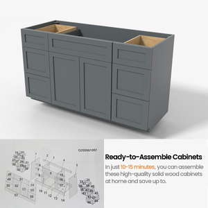 <span class=keywords><strong>Mueble</strong></span> <span class=keywords><strong>de</strong></span> <span class=keywords><strong>Baño</strong></span> Clásico <span class=keywords><strong>de</strong></span> Lujo Resistente al Agua con Lavabo <span class=keywords><strong>de</strong></span> Cerámica y Gabinete <span class=keywords><strong>de</strong></span> Almacenamiento <span class=keywords><strong>de</strong></span> Madera <span class=keywords><strong>para</strong></span> Apartamento, Hotel u Hogar - Product Image 1