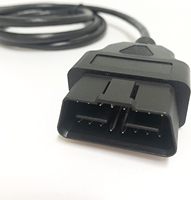 OBD2 OBDII 16 pines a DB9 Cable adaptador de diagnóstico hembra a macho Cable DB9 Serial RS232 Conector Cable de extensión, 3,3 pies