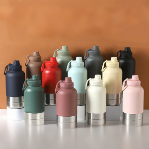 3 in 1 304 baja tahan karat 32oz + 9oz + 8oz baja tahan karat portabel tempat makan hewan peliharaan perjalanan luar ruangan mangkuk terisolasi botol air anjing - Product Image 6