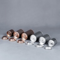 Boîte en étain hermétique personnalisée avec logo, pour café, thé, épices, de qualité alimentaire, avec double couvercle, matériaux recyclés