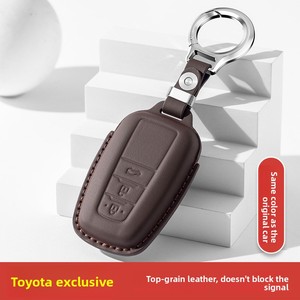 Étuis à clés en cuir de haute qualité pour Toyota Corolla, Highlander, Rav4, Reiz, Camry et Avalon, pièces de modification automobile - Product Image 1