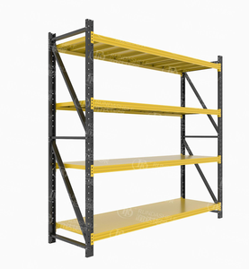 5 층 부식 방지 기능이있는 차고 및 창고 용 중기 의무 볼트리스 스틸 보관 선반 5 층 팔레트 랙 - Product Image 1