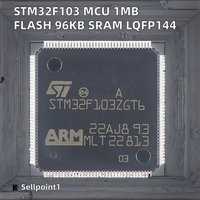 STM32F103ZGT6 STM32F103ZGH6 Nuevo y Original MCU Cortex-M3 de 32 Bits, 1MB Flash, 96KB SRAM, LQFP144, 2V-3.6V, -40C~85C, Serie STM32F1