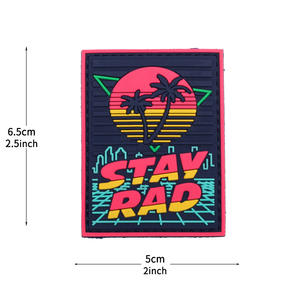 Patchs tactiques en toile PVC 3D STAY RAD avec fermeture auto-agrippante pour vêtements et sacs à dos - Product Image 5