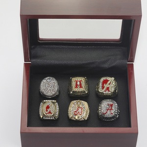 Juego de 6 Anillos Rojos de Campeón, Anillo para Hombre con Diseño Geométrico, Venta <span class=keywords><strong>Directa</strong></span> del Fabricante, Edición de Colección - Product Image 5