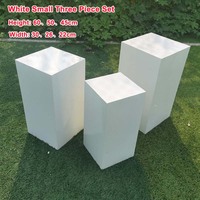 Présentoir de fête en métal rond, cylindre blanc, Table à Dessert de mariage, vente en gros