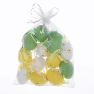 Huevos de Pascua Artificiales para Decorar el Hogar, 12 Unidades, Coloridos Huevos de Pascua, Artesanía Colgante, Regalo para Niños - Product Image 2
