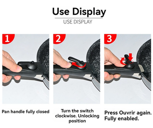 Accessoires de cuisine ergonomiques universels, poignée amovible pour casseroles et poêles, ustensiles de table d'extérieur, poignée de remplacement détachable à clipser - Product Image 4