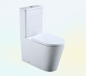 Thiết kế mới nhà vệ sinh gốm ngạc nhiên phòng tắm WC thiết bị vệ sinh hai mảnh nhà vệ sinh Siphon xả nước nhà vệ sinh