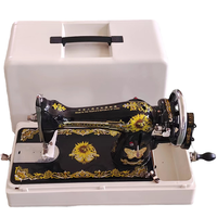 Machine à coudre manuelle à plat pour la couture et la broderie domestique
