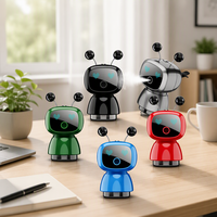 Diffuseur d'arômes intelligent automatique pour voiture, design robot, rechargeable par USB, écologique, humidificateur électrique