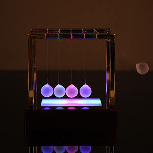 Boules de Newton en métal avec base, jouet de bureau physique pour la décoration de bureau, cadeaux - Product Image 5