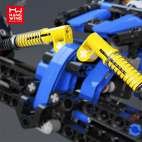466 pièces de blocs de construction de voiture tout-terrain télécommandée, version programmable, jouets électriques RC radio pour enfants