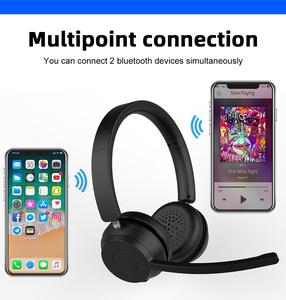 New Arrival Bluetooth Trucker <strong>Headset</strong> with Microphone Noise Canceling For MS Teams Call Center Skype Wireless Wire Headphone - Product Image 4