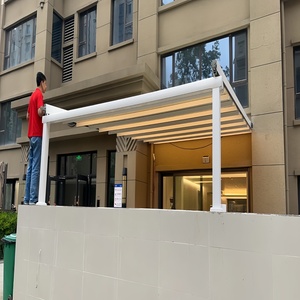 Tenda da Sole Retrattile Personalizzata per <span class=keywords><strong>Balcone</strong></span> Esterno Impermeabile Antipioggia in Metallo Alluminio Pieghevole PVC per Patio - Product Image 1