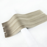 # Extensions de cheveux Remy vierges 9ATP9A/613 à cuticules alignées, pointes épaisses, double trame, Genius Weft