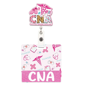 Nouveaux styles gommage vie acrylique RN CNA ER porte-Badge série médicale étudiant <span class=keywords><strong>en</strong></span> soins infirmiers RN Badge bobine infirmière cadeaux articles - Product Image 6