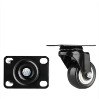Roulettes pivotantes modernes en PVC de 1,5/2/2,5/3 pouces pour mobilier léger (gym, bureau, chariot, salon) avec frein