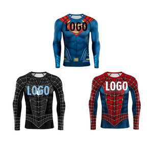 Maglietta Sportiva a Compressione Personalizzata di Spider-Man, <span class=keywords><strong>T</strong></span>-<span class=keywords><strong>Shirt</strong></span> con Stampa 3D, Costume da Fumetto per <span class=keywords><strong>Uomo</strong></span>, Fitness, 180g Lavorata a Maglia - Product Image 1