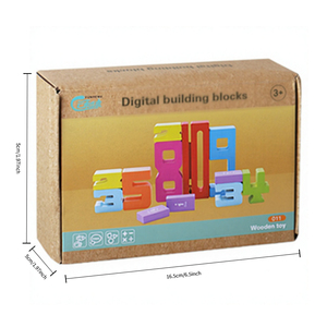 Jouet de construction numérique en bois Montessori : Jeu d'apprentissage des opérations <span class=keywords><strong>mathématiques</strong></span> (addition, soustraction) <span class=keywords><strong>et</strong></span> puzzle à empiler pour la maternelle - Product Image 4
