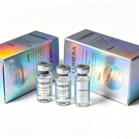 Étiquettes autocollantes durables en vinyle imprimées sur mesure pour flacons de peptides de laboratoire, idéales pour la recherche et les médicaments