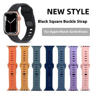 สายนาฬิกาซิลิโคนขายส่งจากโรงงานสำหรับ Apple Watch S11 10 42 มม. 46 มม. Ultra 49 มม. SE 44 มม. สายนาฬิกาแบบสปอร์ต - Product Image 5
