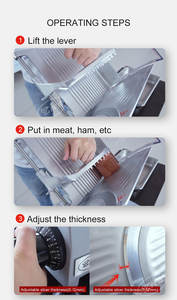 Trancheuse à viande, trancheuse à viande semi-automatique, trancheuse - Product Image 3